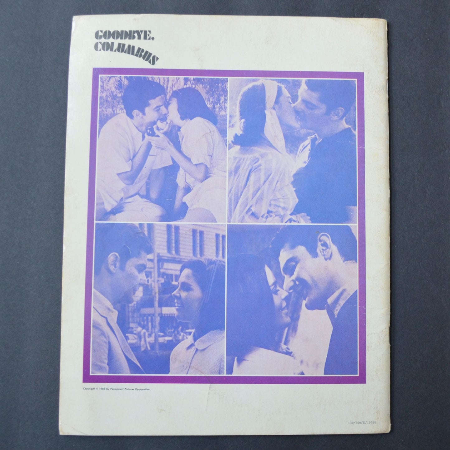 Goodbye, Columbus Souvenir Music Album Vintage