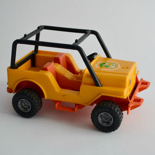 Fisher Price Adventure People Trailblazer Jeep Yellow Orange Vintage