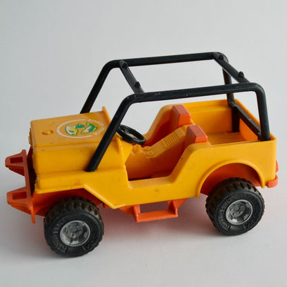 Fisher Price Adventure People Trailblazer Jeep Yellow Orange Vintage