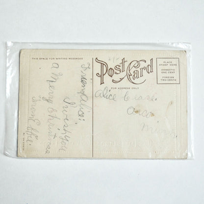 Antique Early 1900s Christmas Greetings Postcard