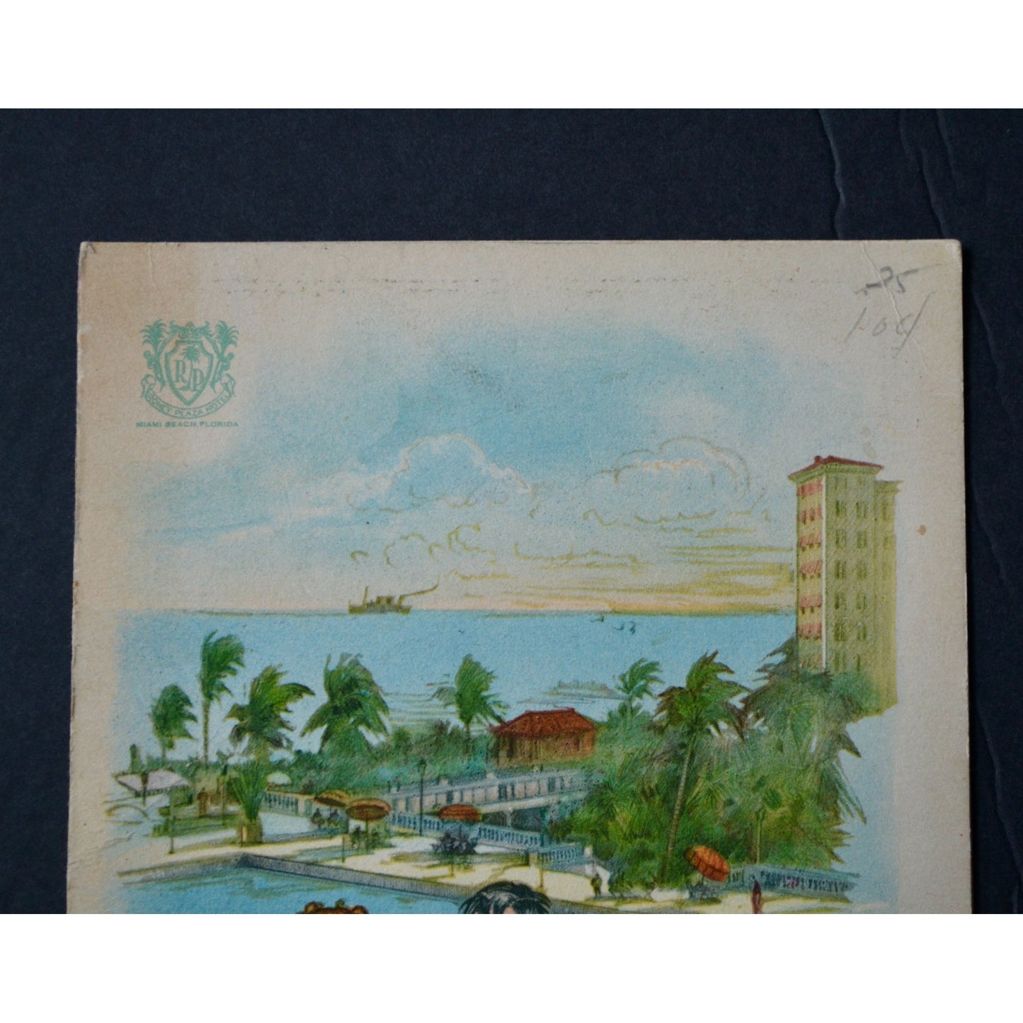 Roney Plaza Hotel Miami Beach Vintage Menu