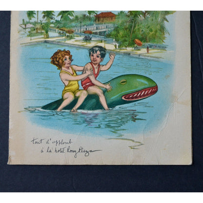 Roney Plaza Hotel Miami Beach Vintage Menu