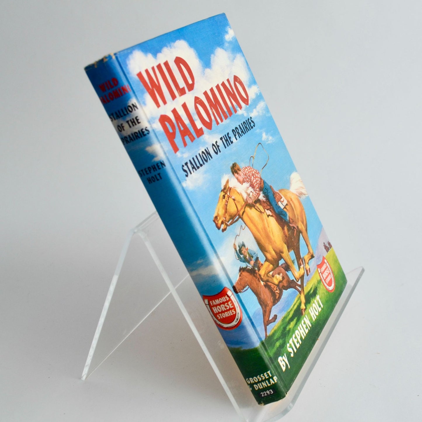 Wild Palomino Stallion of the Prairies Stephen Holt 1946 Vintage HC Book