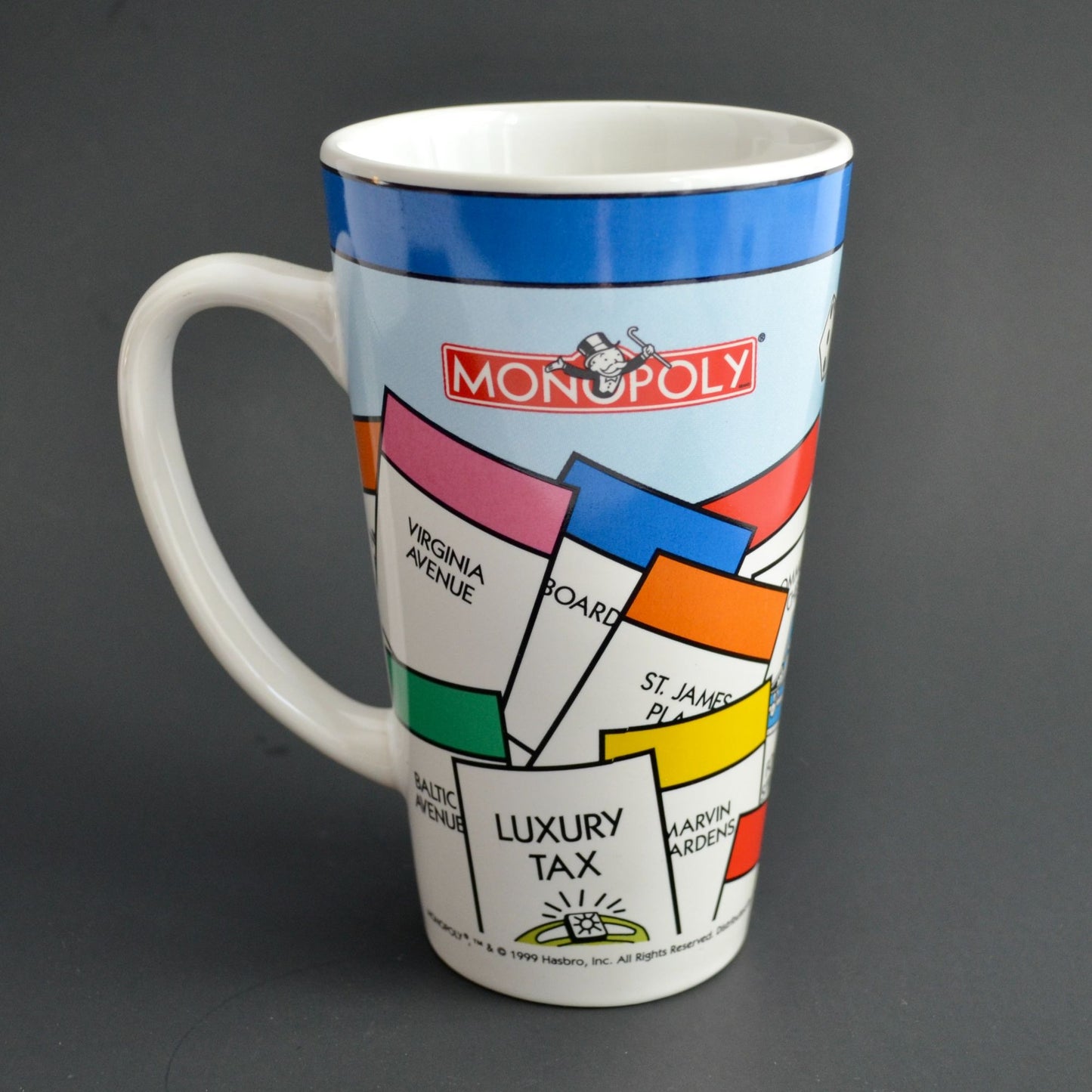 Monopoly 1999 Vintage Tall Ceramic Coffee Mug