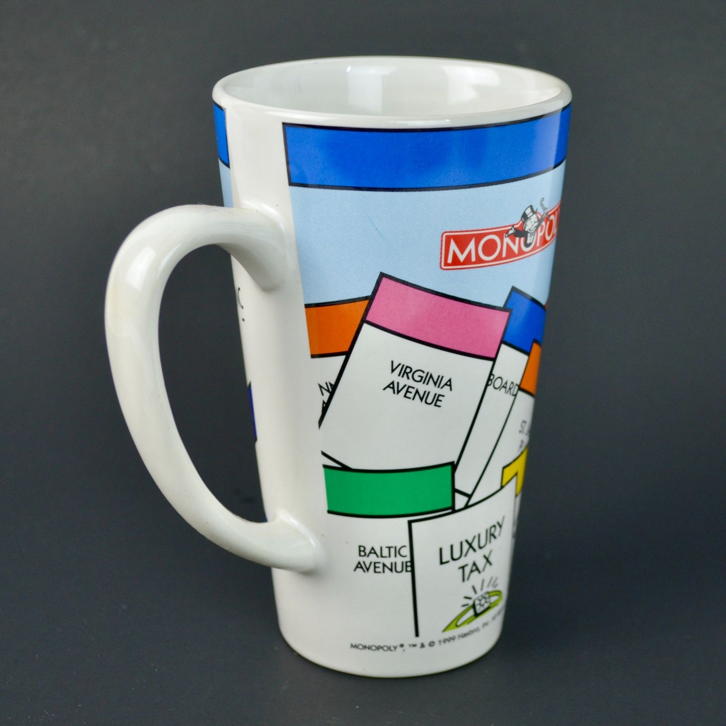 Monopoly 1999 Vintage Tall Ceramic Coffee Mug