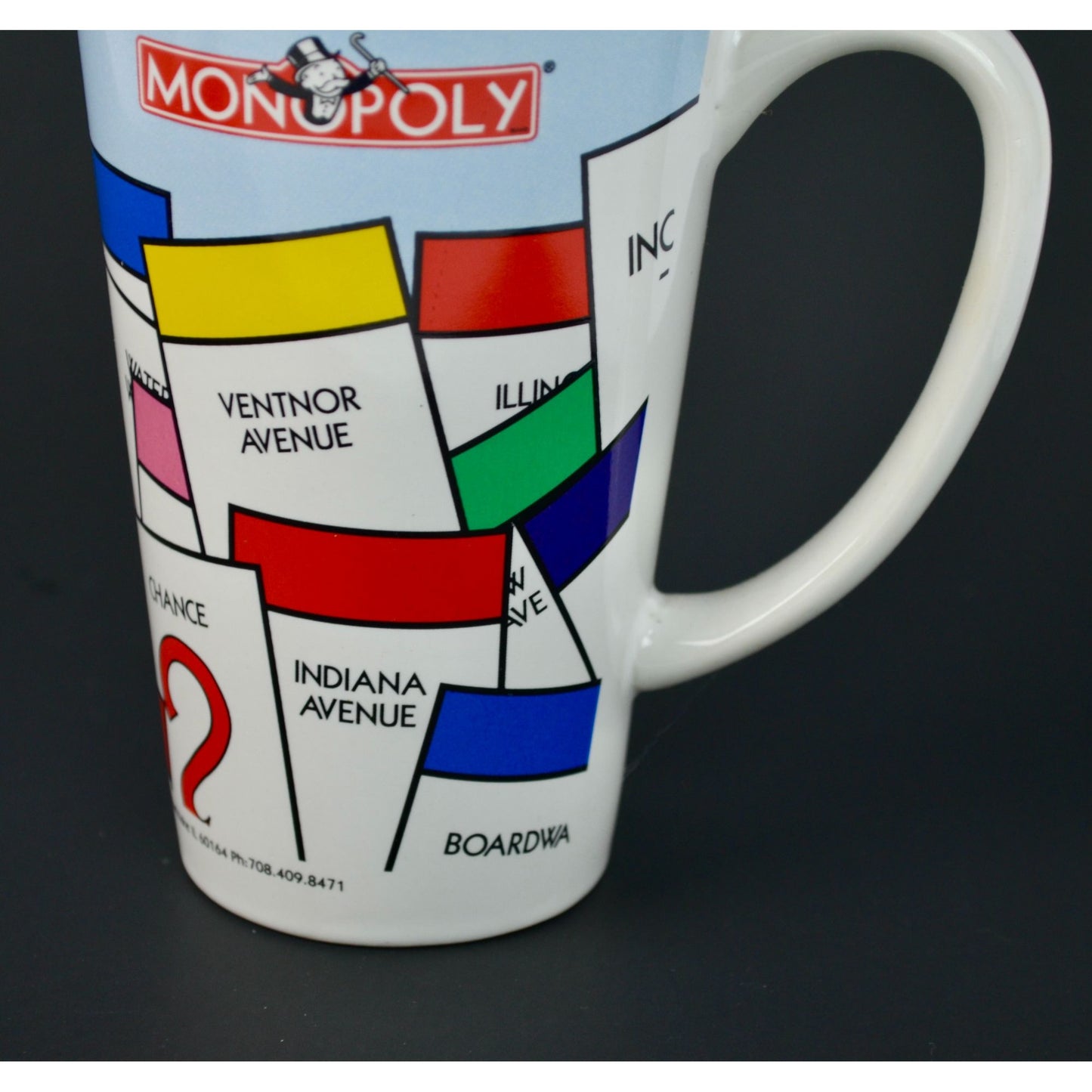 Monopoly 1999 Vintage Tall Ceramic Coffee Mug
