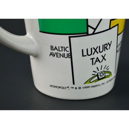 Monopoly 1999 Vintage Tall Ceramic Coffee Mug
