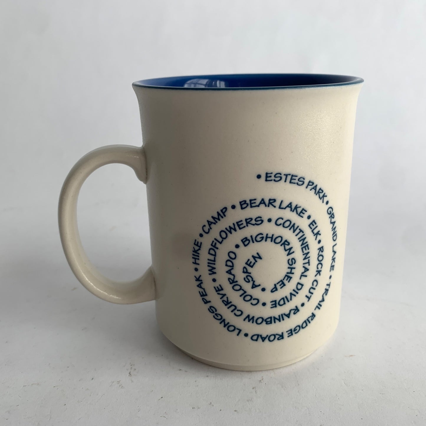 Rocky Mountain National Park Mug Blue Interior