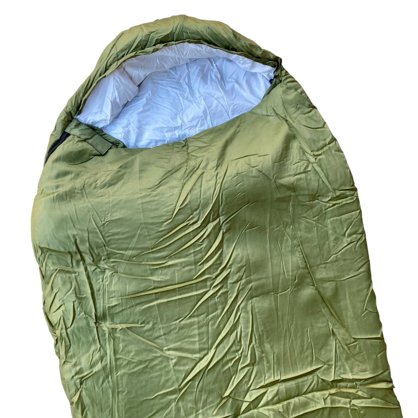 Military-Style Mummy Sleeping Bag w/ Compression Sack OD Green NEW
