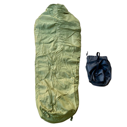 Military-Style Mummy Sleeping Bag w/ Compression Sack OD Green NEW