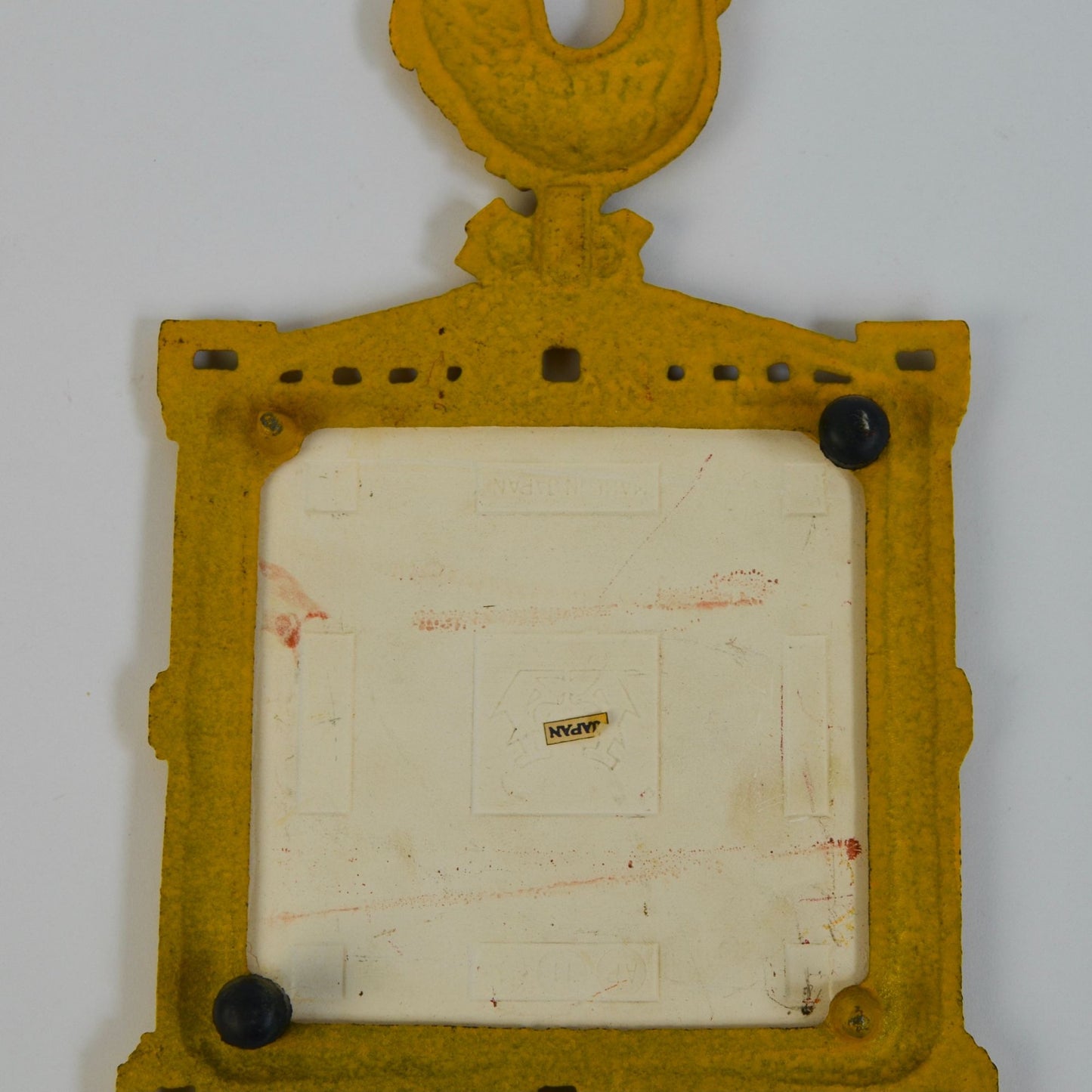 Japan Vintage Rules of this Tavern Yellow Rooster Trivet