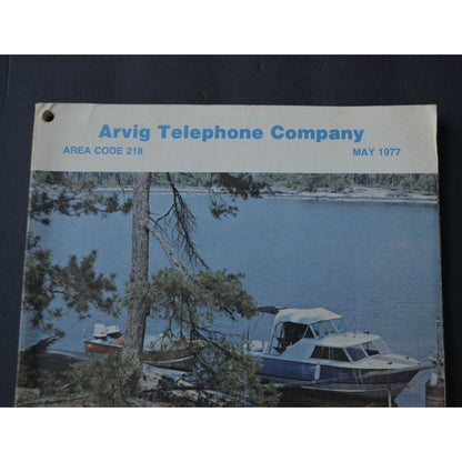 Vintage May 1977 Arvig Telephone Company Directory Northern Central MN Book