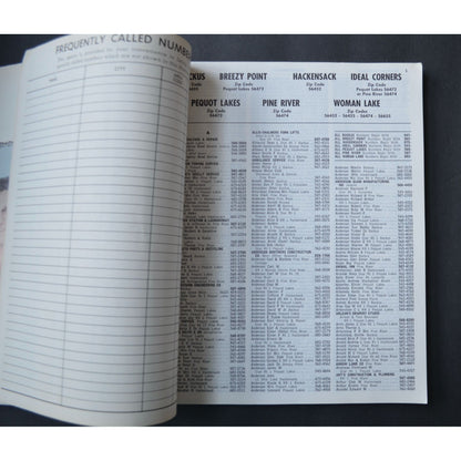 Vintage May 1977 Arvig Telephone Company Directory Northern Central MN Book