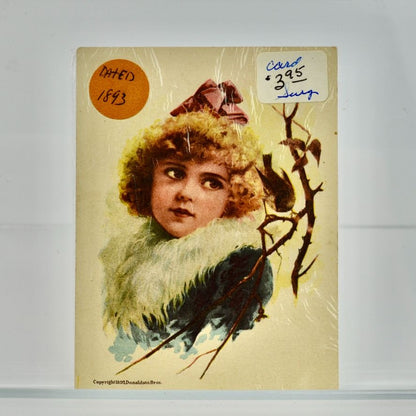 1893 Soapine Kendall Mfg Co. Victorian Trading Card Antique