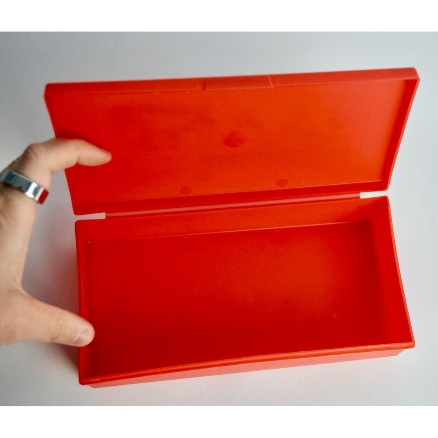 Kellogg's Snap Crackle Pop Cereal 1980 Red Plastic Pencil Box