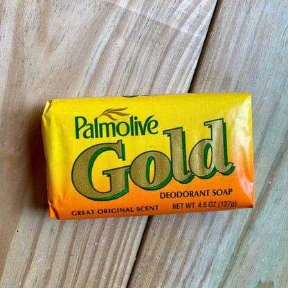 Palmolive Gold Deodorant Soap Bar 4.5 oz. Vintage New Sealed Prop