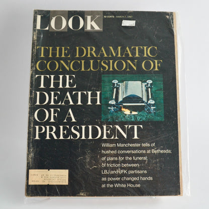 Look Magazine March 7 1967 The Death of a President Vintage