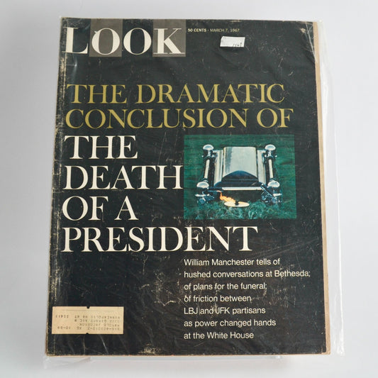 Look Magazine March 7 1967 The Death of a President Vintage