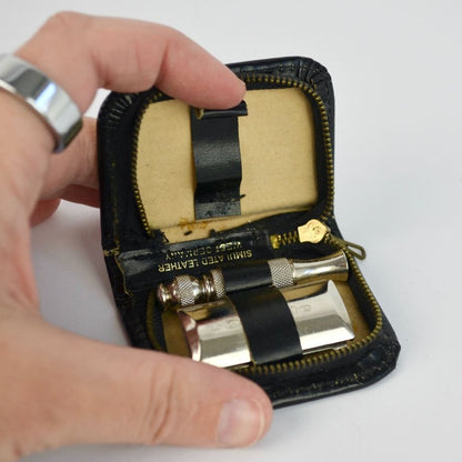 Gillette Travel Razor West Germany With Black Case Vintage