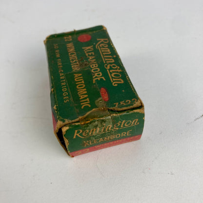 Vintage Remington Kleanbore .22 Winchester Automatic EMPTY BOX #7522
