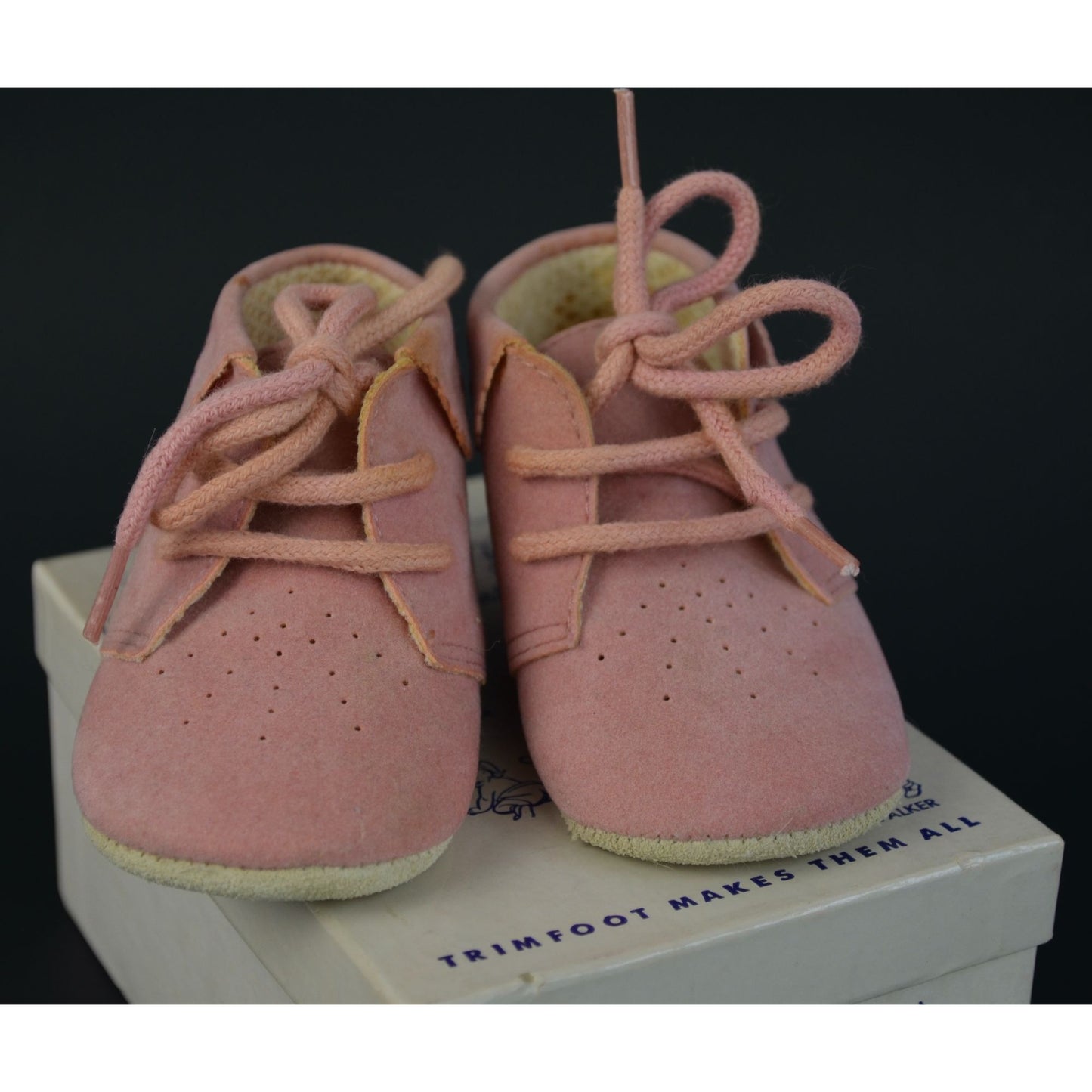 Trimfoot Baby Deer Shoes Pink Creeper 6-9 Months In Box