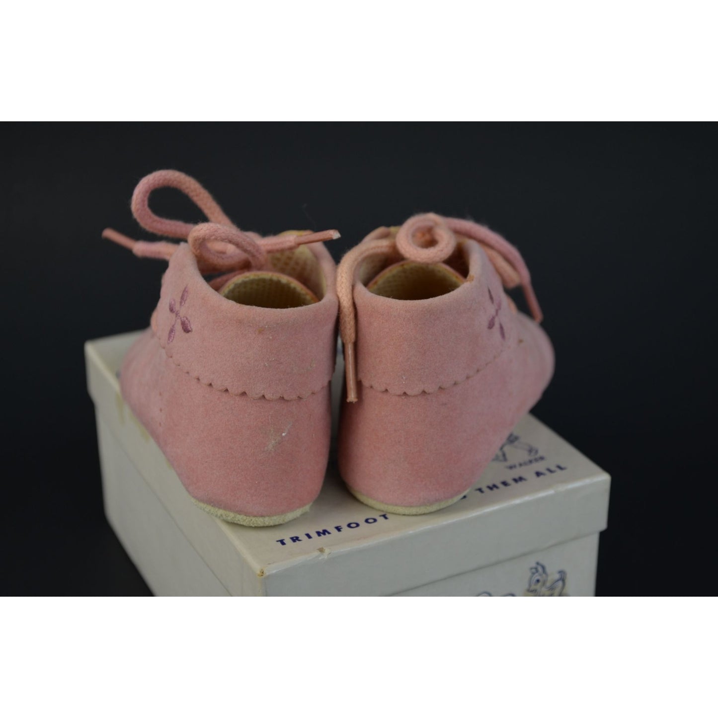 Trimfoot Baby Deer Shoes Pink Creeper 6-9 Months In Box