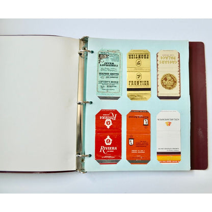 Match Book Album Vintage With 12 Matchbooks NO MATCHES