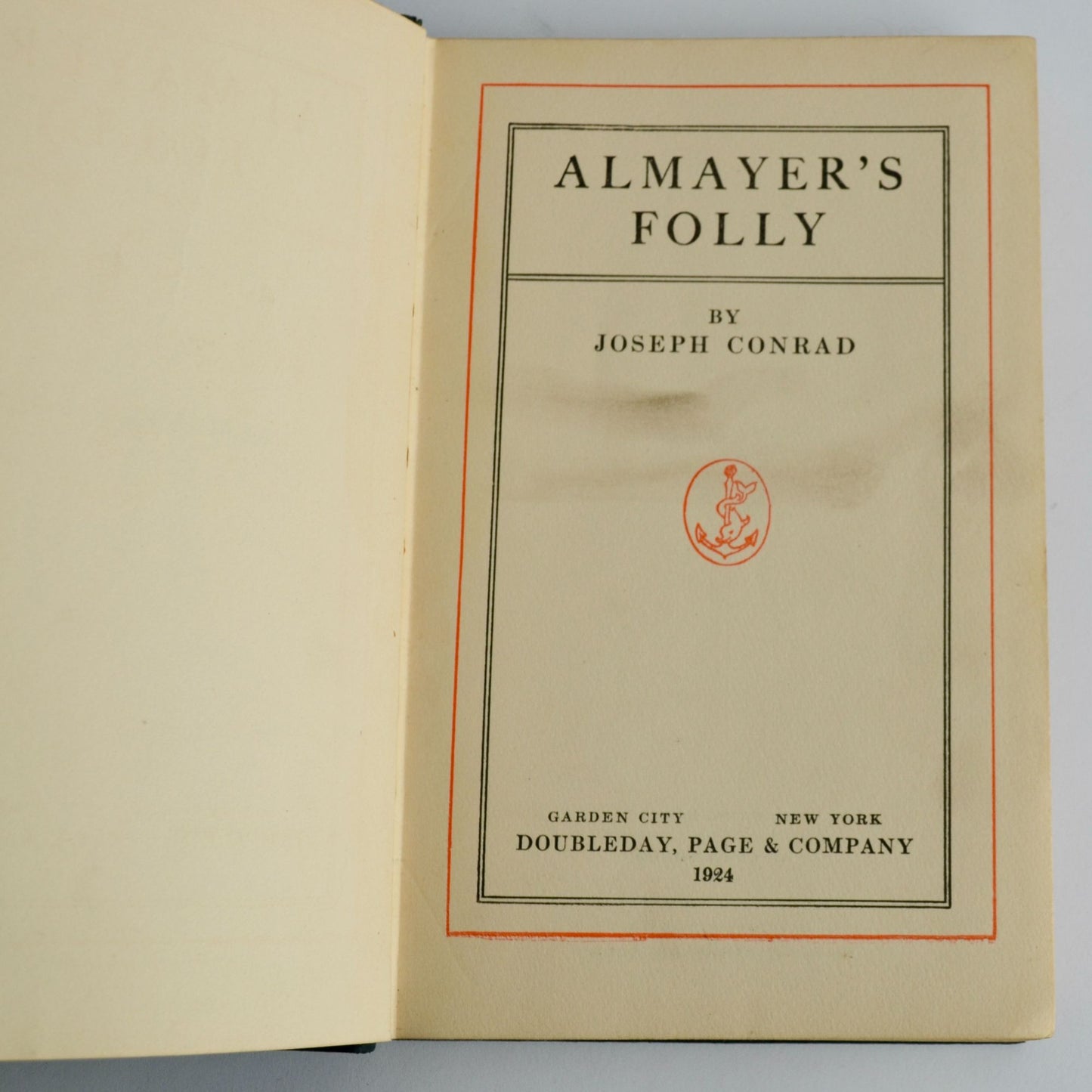 Almayer's Folly Joseph Conrad 1924 Antique Book Leatherbound