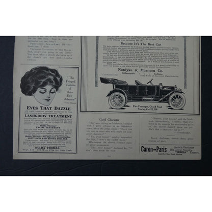 Antique 1911 Life Magazine Ad: Nordyke & Marmon Co. & Welch's Grape Juice