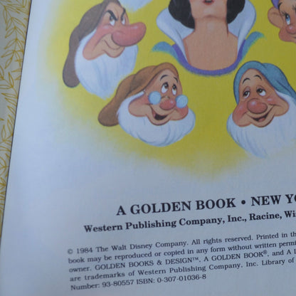 A Little Golden Book Snow White 1984