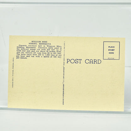 Vintage Weggum Mine Hibbing Minnesota Unused Postcard