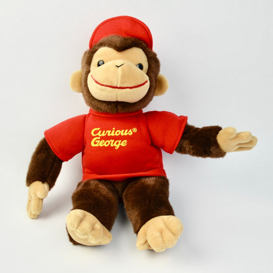Gund Curious George Red Shirt Hat Plush 16"