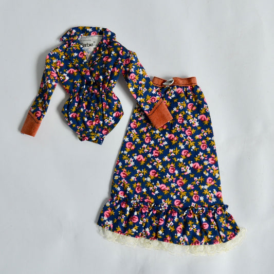Mattel Barbie Westward Ho Bodysuit Skirt Set #3578 1981