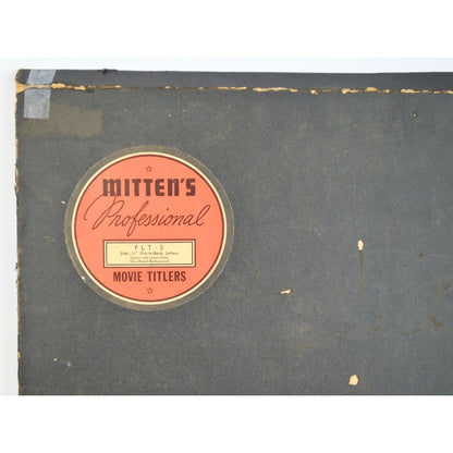 Mittens Professional Movie Titlers Set PLT-3 Vintage