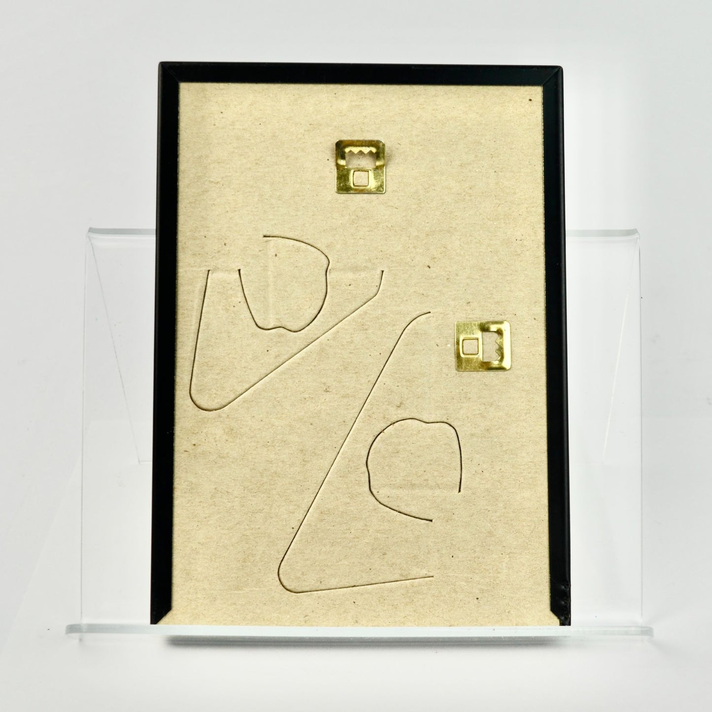 Man Smoking Pipe Cat Duck Framed Vintage Print