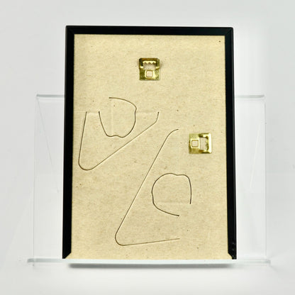 Man Smoking Pipe Cat Duck Framed Vintage Print