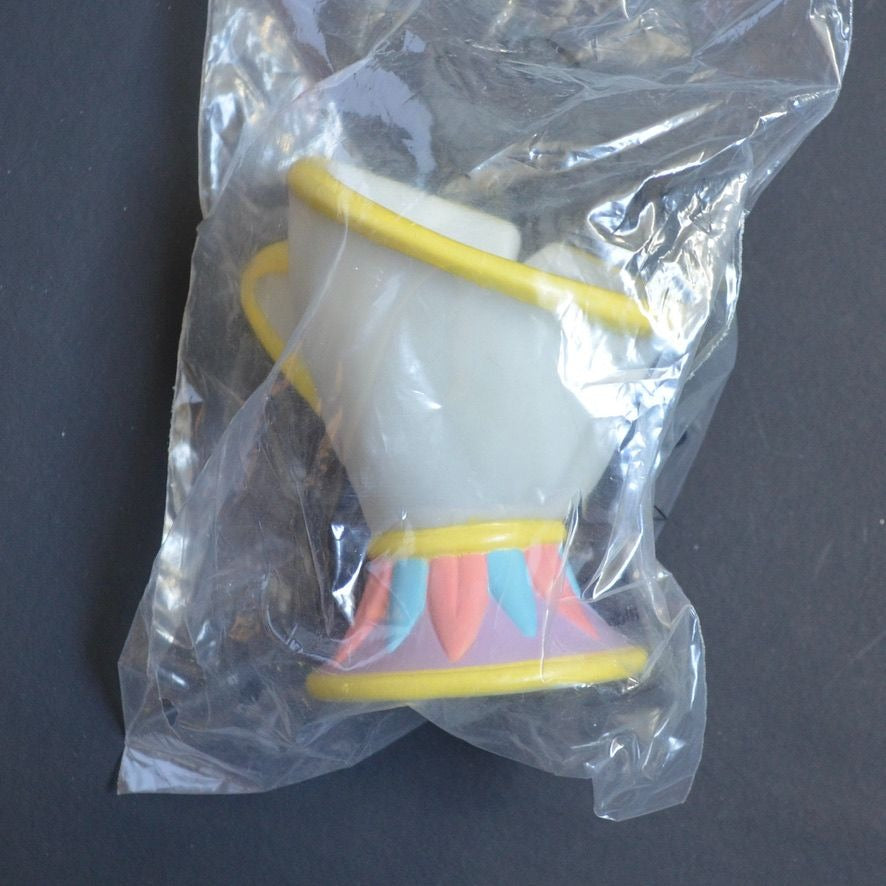 1992 Pizza Hut Beauty and the Beast CHIP Rubber Toy New