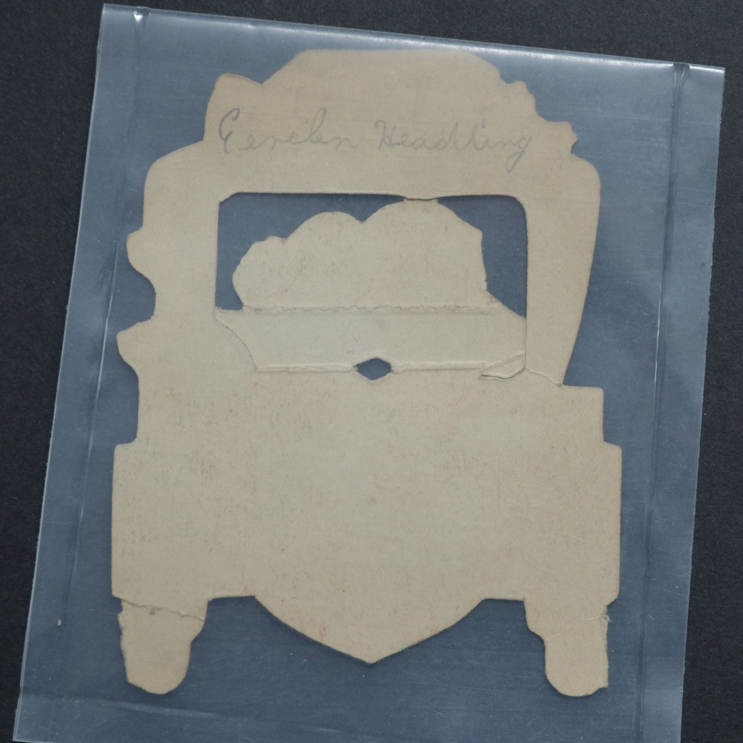 Vintage Valentine's Card Car Cupid's Token Kissing