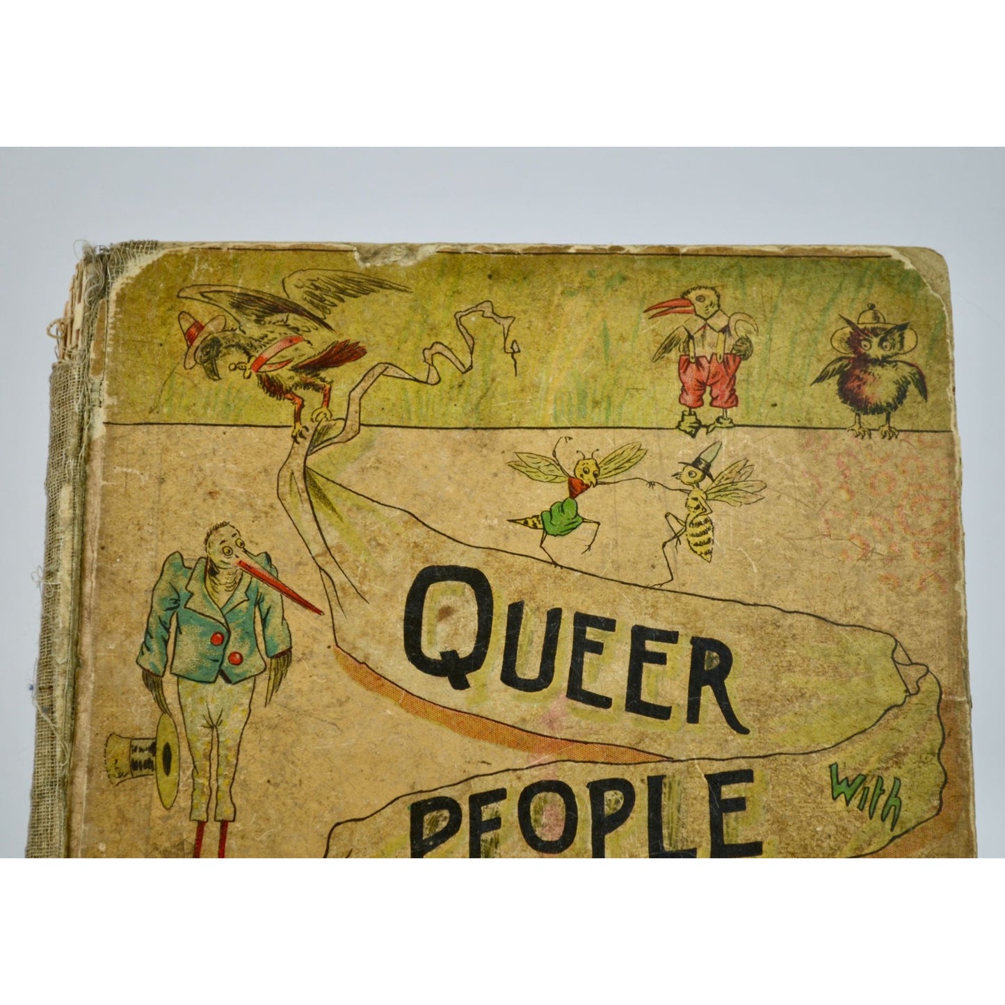 Antique Early 1900s Queer People Wings and Stings Palmer Cox Book