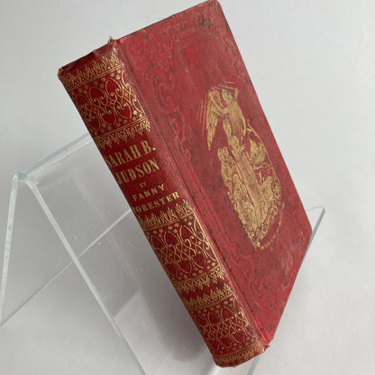 1848 Memoir of Sarah Judson Fanny Forester Red Hardcover Book Antique Rare