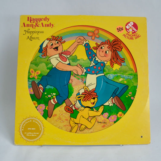 Raggedy Ann & Andy Happiness Album Vintage Vinyl Picture Disc KPD 6001