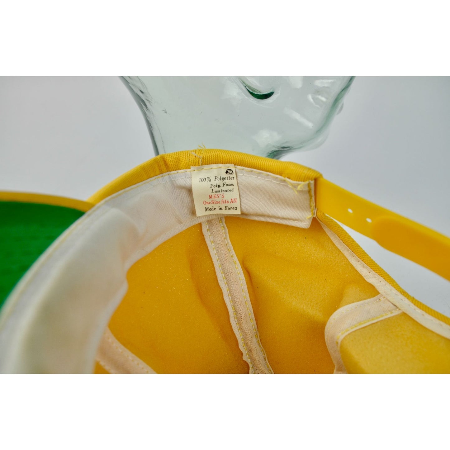 Best Way Auction Yellow Trucker Hat Vintage Men's One Size