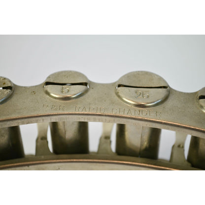 B & R Rapid Coin Changer Silver Metal Used 1c 5c 10c 25c w/ Belt Hooks
