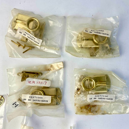Lot Brass Cabinet Hardware Parts Napanee Wilson Ring Latch & Hinges Hoosier