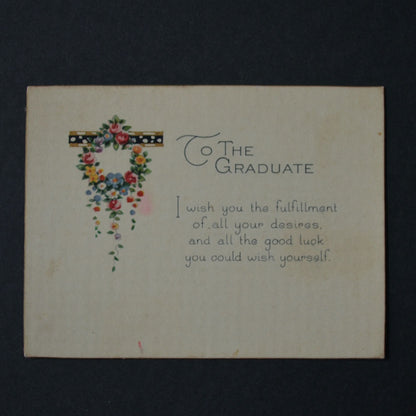 Vintage Graduate Card To The I Wish You The Fulfillment