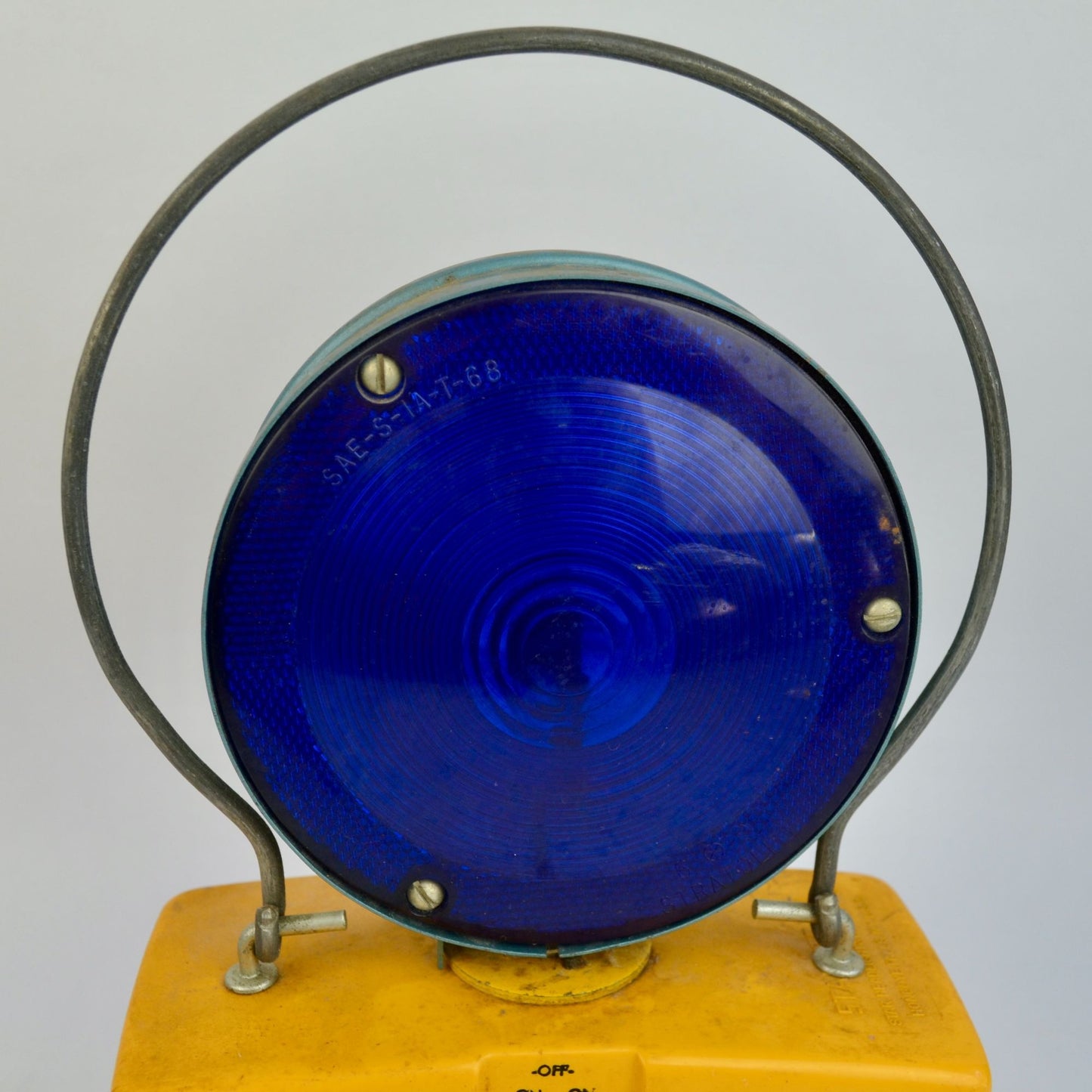 Vintage Star Flasher Model No. 877 Railroad Caboose Warning Light BLUE