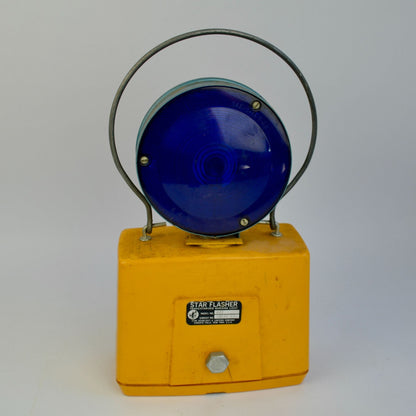 Vintage Star Flasher Model No. 877 Railroad Caboose Warning Light BLUE