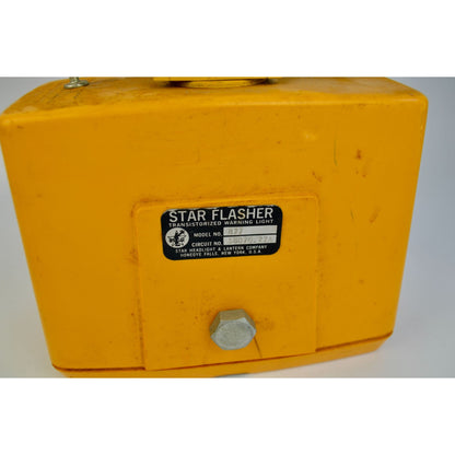 Vintage Star Flasher Model No. 877 Railroad Caboose Warning Light BLUE