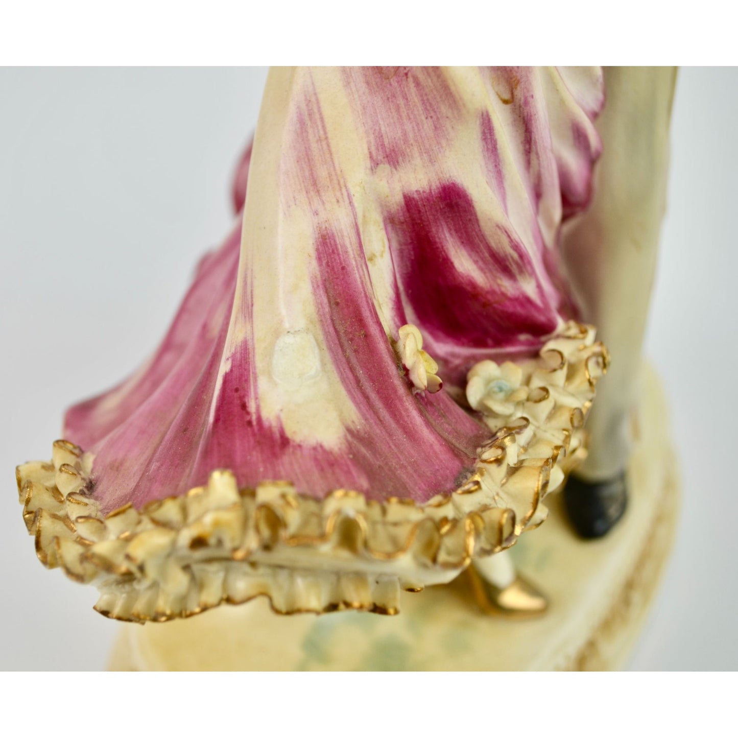 Vintage Dancing Couple Pair Figurine LARGE 10"