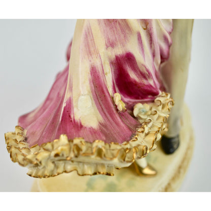 Vintage Dancing Couple Pair Figurine LARGE 10"